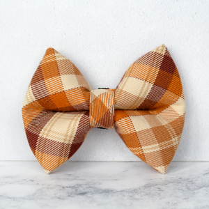 Dog Bow Ties, Tartan with a Twist - Autumn Check