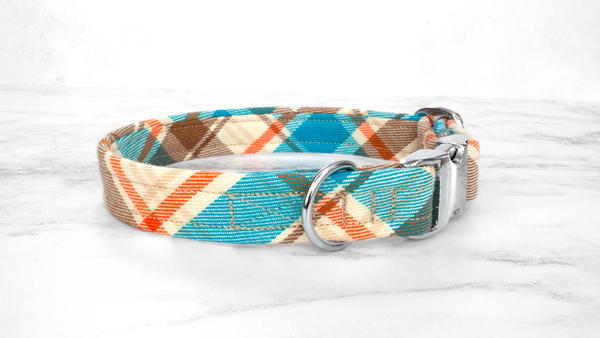 Dog Collar and Lead, Tartan with a Twist - Country Check