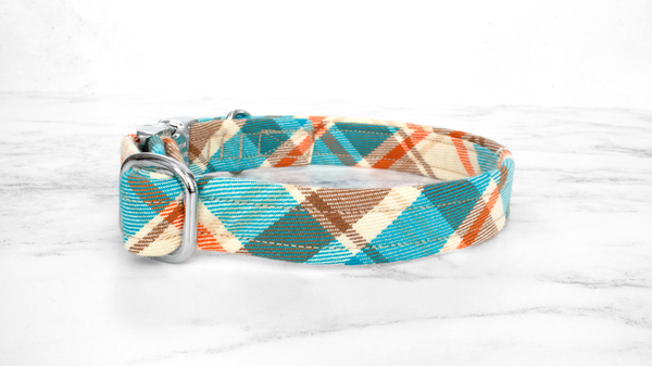 Dog Collar and Lead, Tartan with a Twist - Country Check