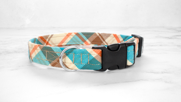 Dog Collar and Lead, Tartan with a Twist - Country Check