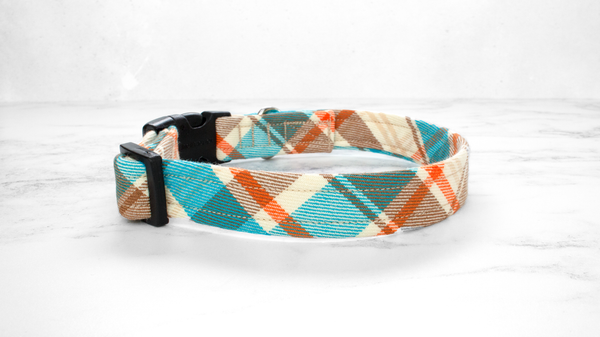 Dog Collar and Lead, Tartan with a Twist - Country Check