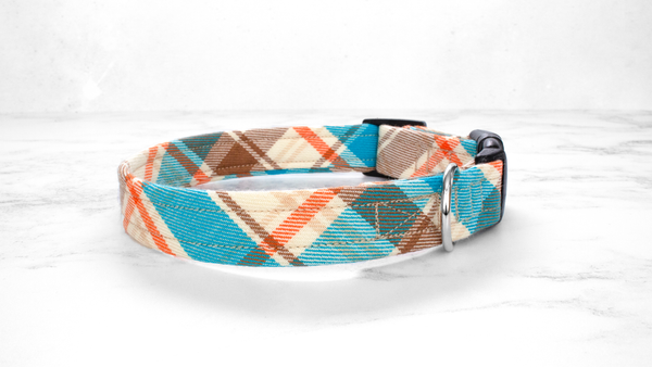 Dog Collar and Lead, Tartan with a Twist - Country Check