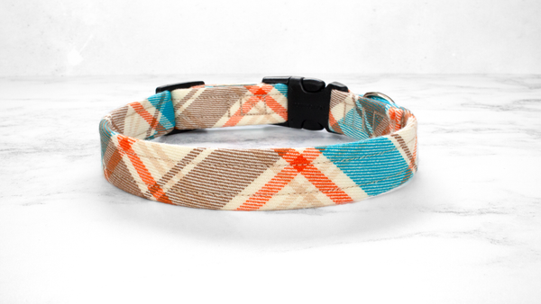 Dog Collar and Lead, Tartan with a Twist - Country Check