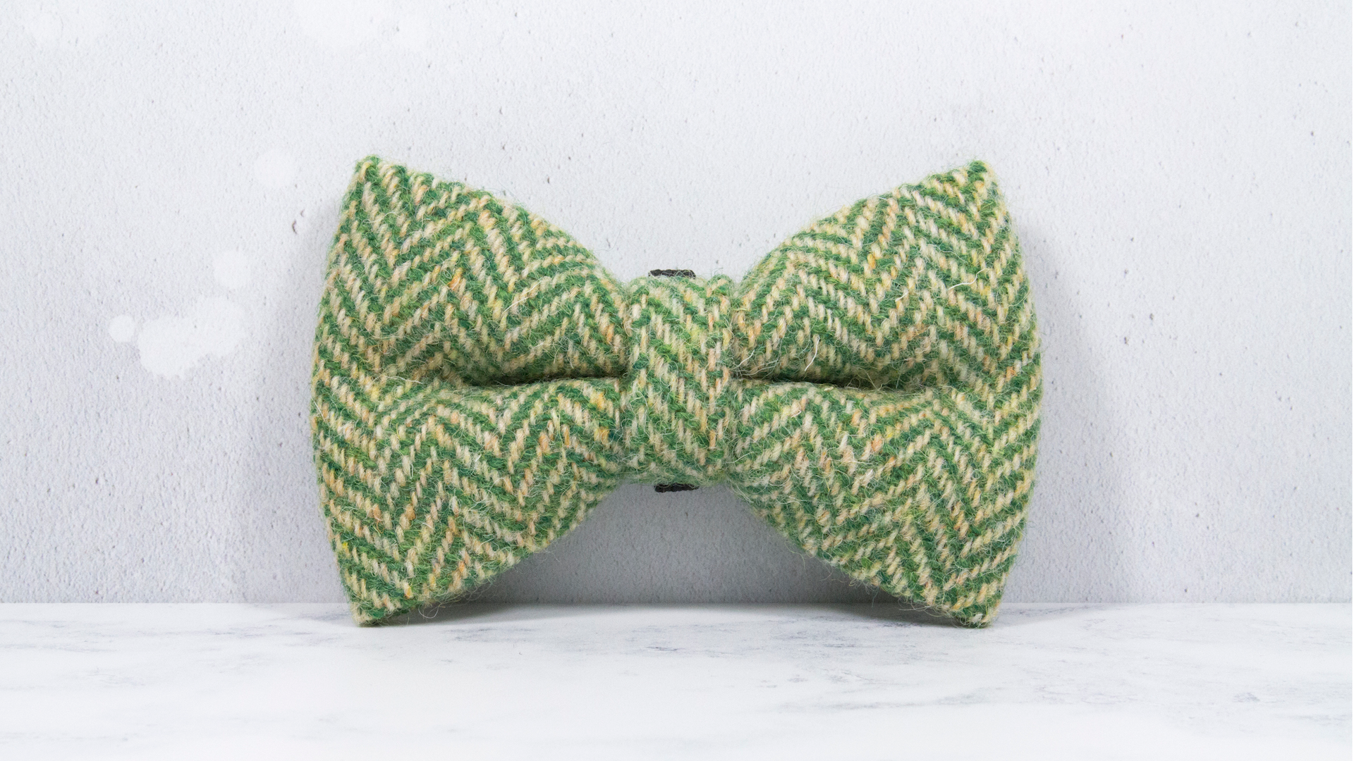 Dog Bow Ties, Harris Tweed®  - Green Herringbone