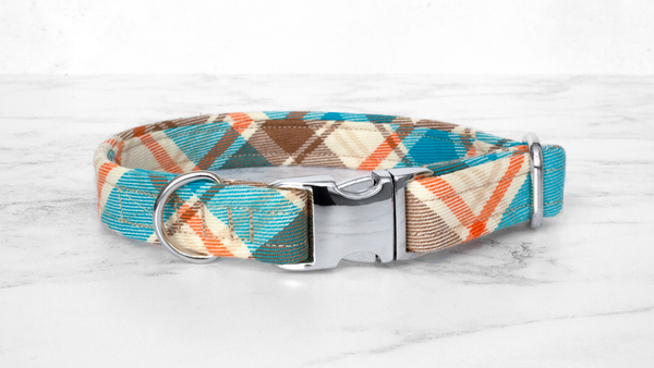 Dog Collar and Lead, Tartan with a Twist - Country Check