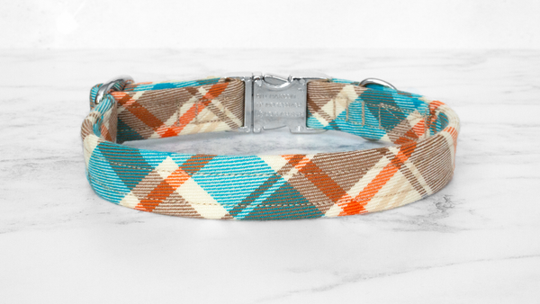 Dog Collar and Lead, Tartan with a Twist - Country Check