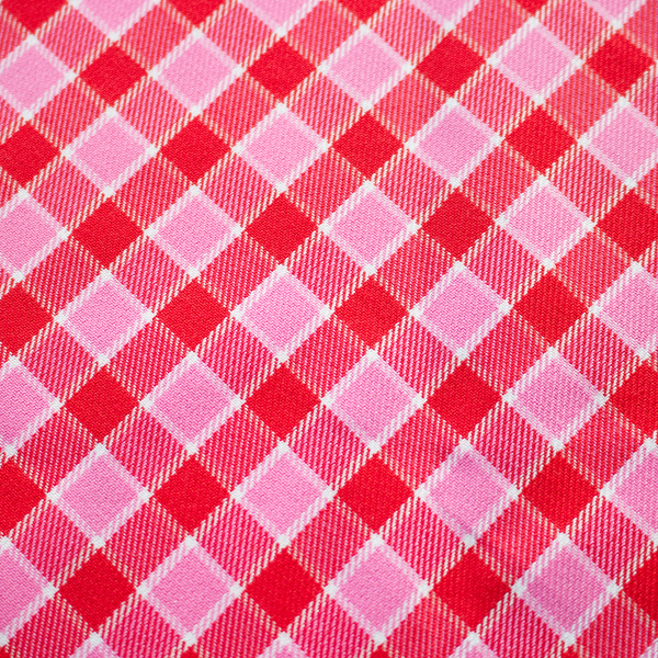 Dog Bow Ties, Tartan with a Twist - Red and Pink