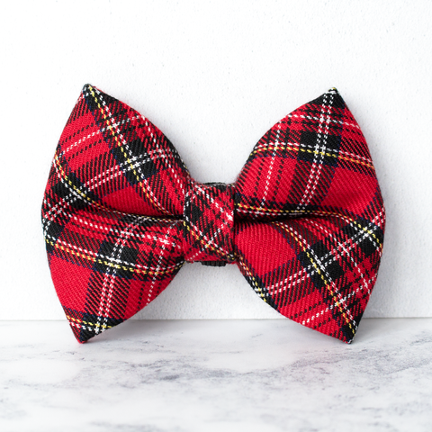 Dog Bow Ties, Tartan with a Twist - Royal Stewart