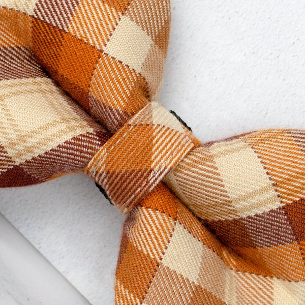 Dog Bow Ties, Tartan with a Twist - Autumn Check