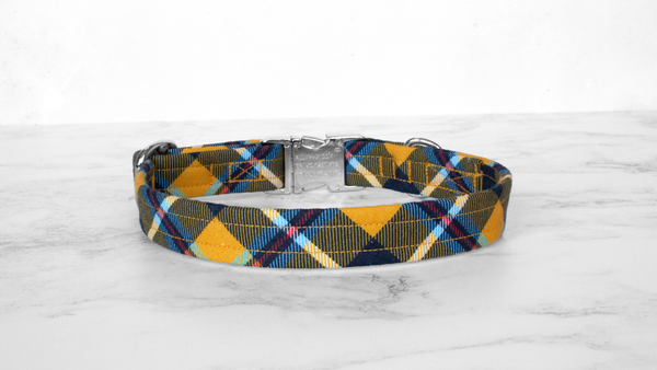 Dog Collar and Lead, Tartan with a Twist - Cornish