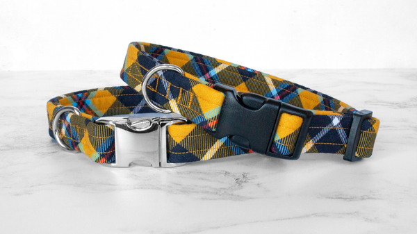 Dog Collar and Lead, Tartan with a Twist - Cornish