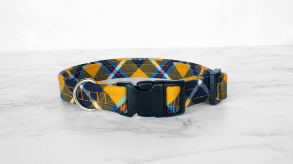 Dog Collar and Lead, Tartan with a Twist - Cornish