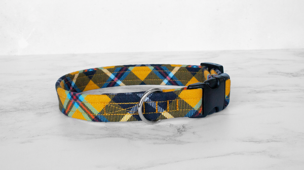 Dog Collar and Lead, Tartan with a Twist - Cornish