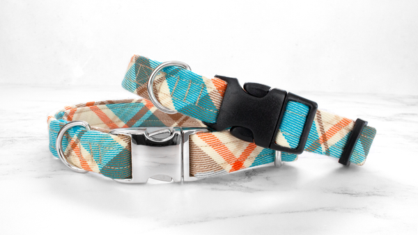 Dog Collar and Lead, Tartan with a Twist - Country Check
